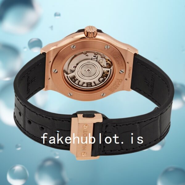 Hublot Classic Fusion Ladies 33mm 565.OX.1480.LR.1604 Diamond Leather Strap - Image 4